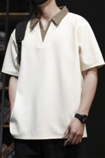大码夏季公版拼色翻领POLO衫男休闲T恤短袖，男装T恤，星座1107-1