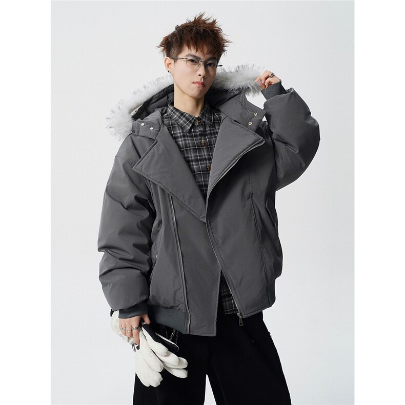 有90绒报告可拆卸毛领羽绒服派克服标90绒78197P268控428,男装羽绒服,星座227-7