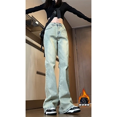 2025GK24097加绒女模大码美式微喇牛仔裤M-5XGK24968-特P45，男装牛仔裤，电商A022