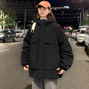 冬上新加棉加厚棉服中性百搭连帽棉衣外套男女 8318-P130控价178图片