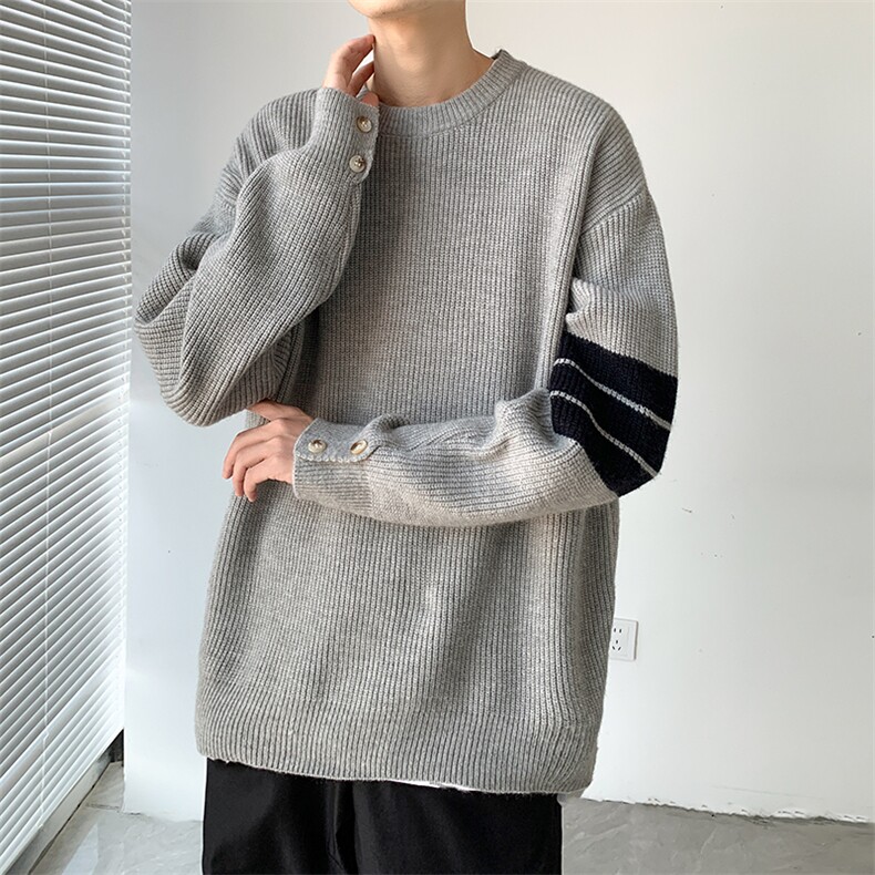秋冬季新款毛衣男款宽松休闲时尚百搭圆领针织衫,男装针织衫/毛衣,星座410-6（原星座1304-1）