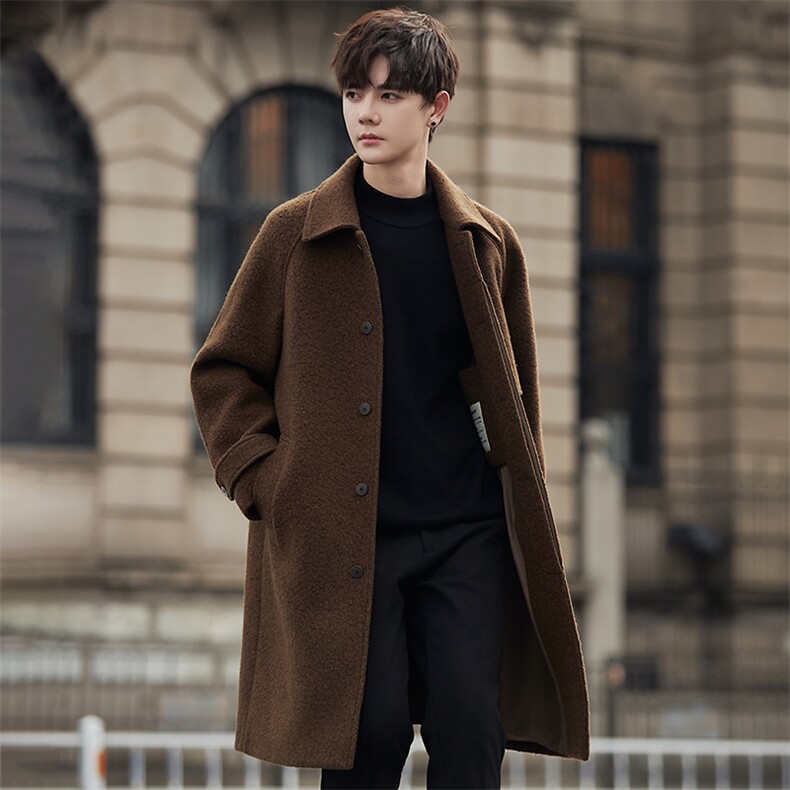 2024简约设计款冬季羊毛双面毛呢男士潮流简约外套大衣F9321P450，女装短外套，电商A355（原A415）