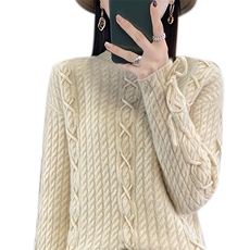 新款秋冬季内搭洋气打底针织衫羊毛衫2024年秋季，女装羊毛衫，琳尚羊绒