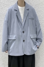 2025春装百搭灯芯绒潮流港风休闲西装外套小西服D201-DM86-P70，男装西服套装，电商D321-1