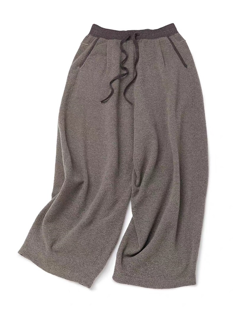 2025年秋季时尚百搭通勤简约休闲九分裤，女装休闲裤，端硕羊绒