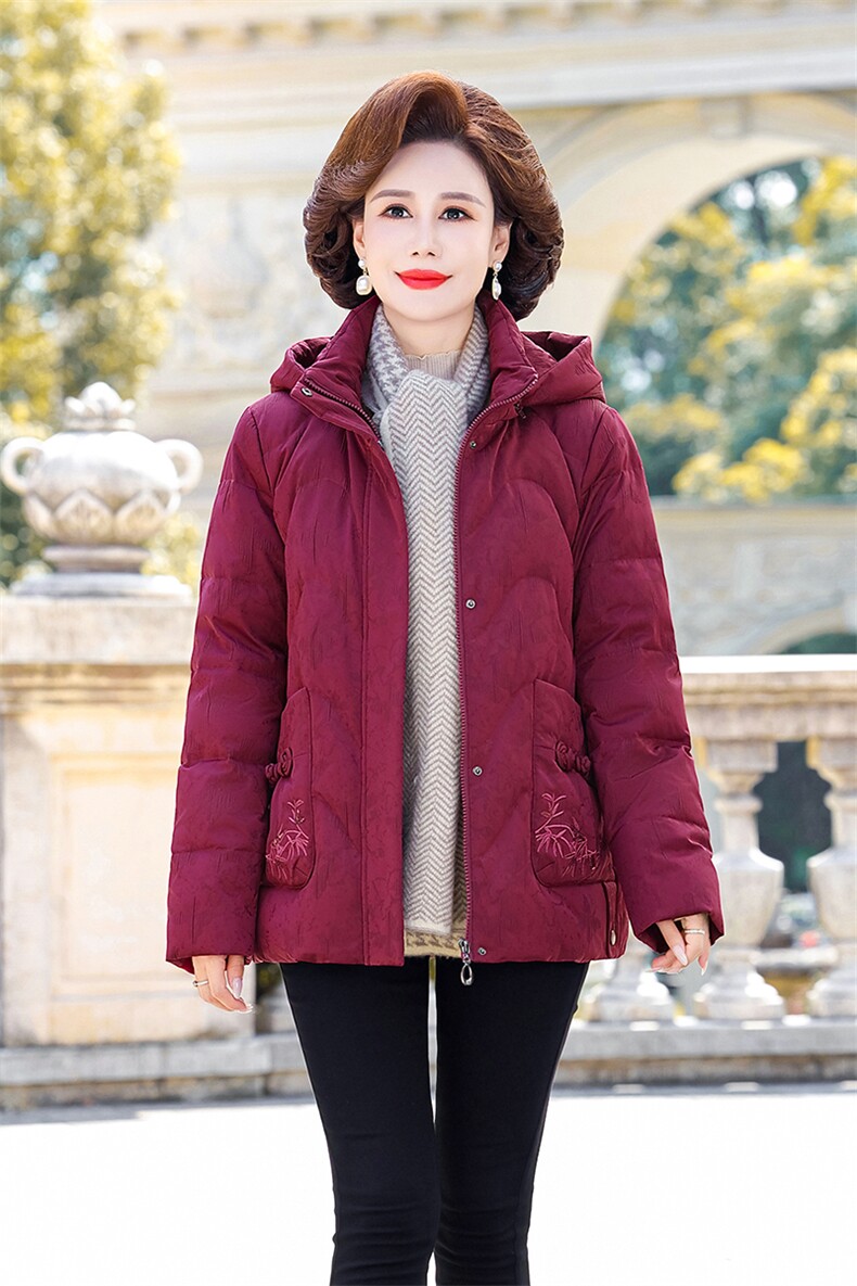 2026新款中老年人女装妈妈羽绒服时尚洋气加厚保暖冬装外套,男装羽绒服,电商B212（原钱塘6029）