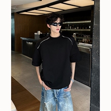 夏季美式高街ins解构短袖T桖货号TX25178P45，男装T恤，电商A063