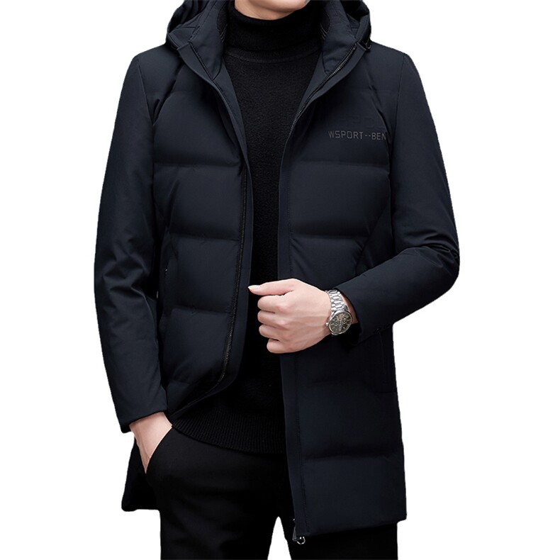 21新款羽绒服男中长款连帽可脱卸休闲韩版保暖外套MSNA6688-P365,男装羽绒服,电商B212（原钱塘6029）