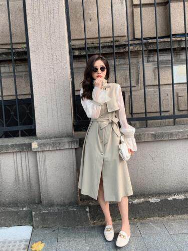 小香风风衣款连衣裙，女装风衣，M.W 嫚维