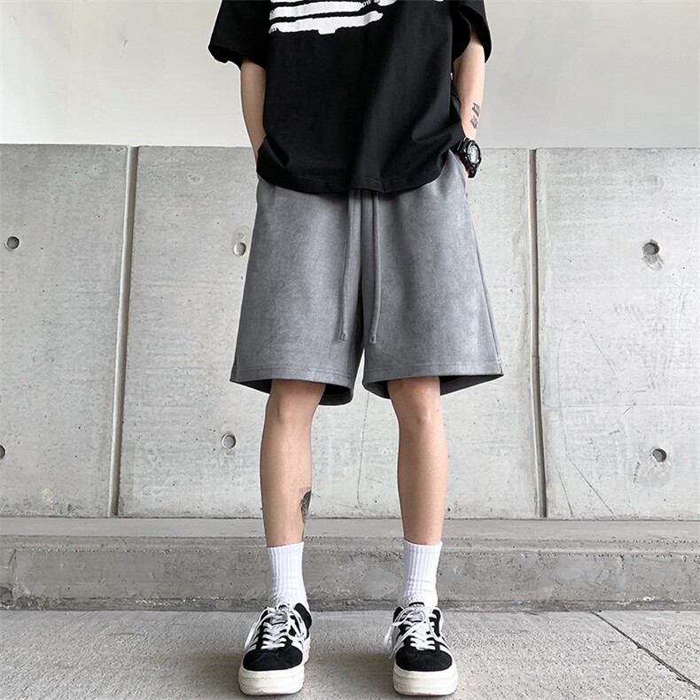 8XL-M特大码短裤男美式个性潮麂皮绒运动短裤男五分裤DK1535P25,男装牛仔裤,电商D206-1