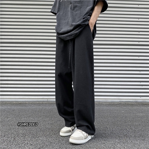 INS潮流休闲宽松长裤百搭纯色港风长裤B315-K23378-p35控49图片