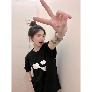T0612-P25 潮美式纯棉短袖 男女同款基础款宽松上衣图片