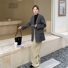 2025秋装人字呢外套2C322-W3001-P185-K258，女装毛呢外套，2C322