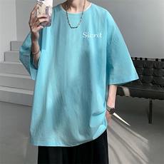 亚麻冰丝短袖t恤男大码棉麻五分袖YT26098-P30，男装T恤，电商A040