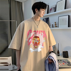 数据超好220克重磅美式潮牌短袖t恤T1172-P28直播有280克品质P35，男装T恤，电商A486