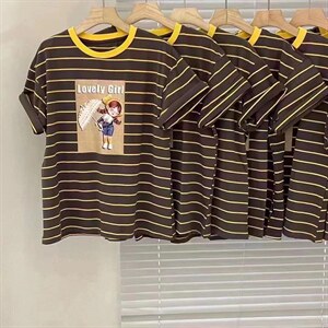 条纹撞色Ｔ,其它,D·YUN