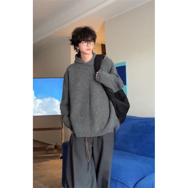 现货连帽宽松男女同款毛衣M5306-p65,男装针织衫/毛衣,星座1212
