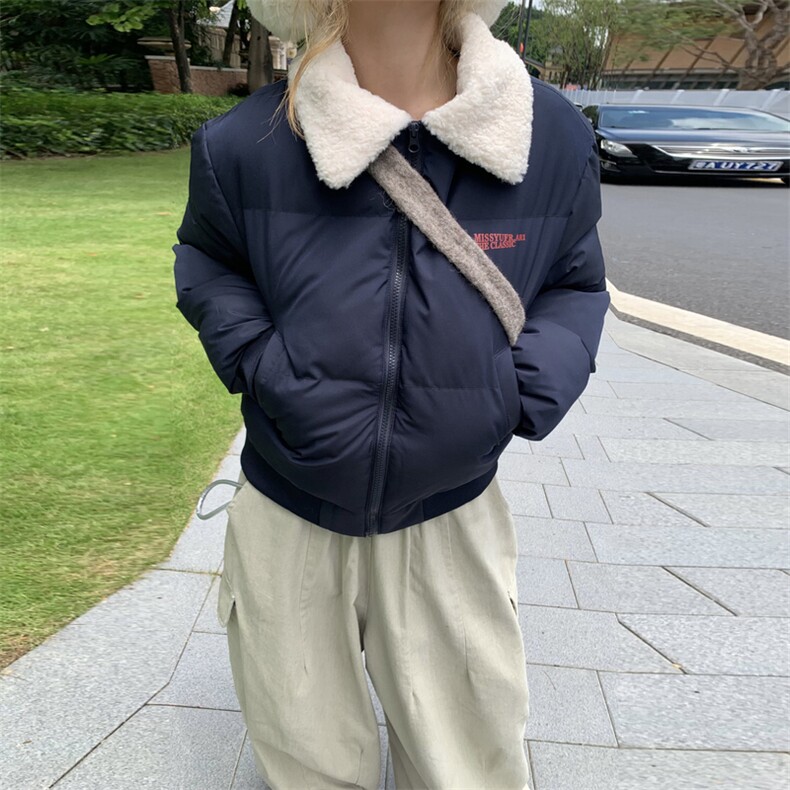 A560-P88新款美式复古羊羔毛翻领棉服,男装棉衣,星座911