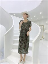 【现货】夏季新款韩版宽松显瘦碎花连衣裙，女装连衣裙，名怡