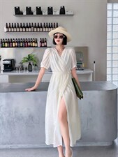 夏季新款连衣裙，女装连衣裙，一露玛娜