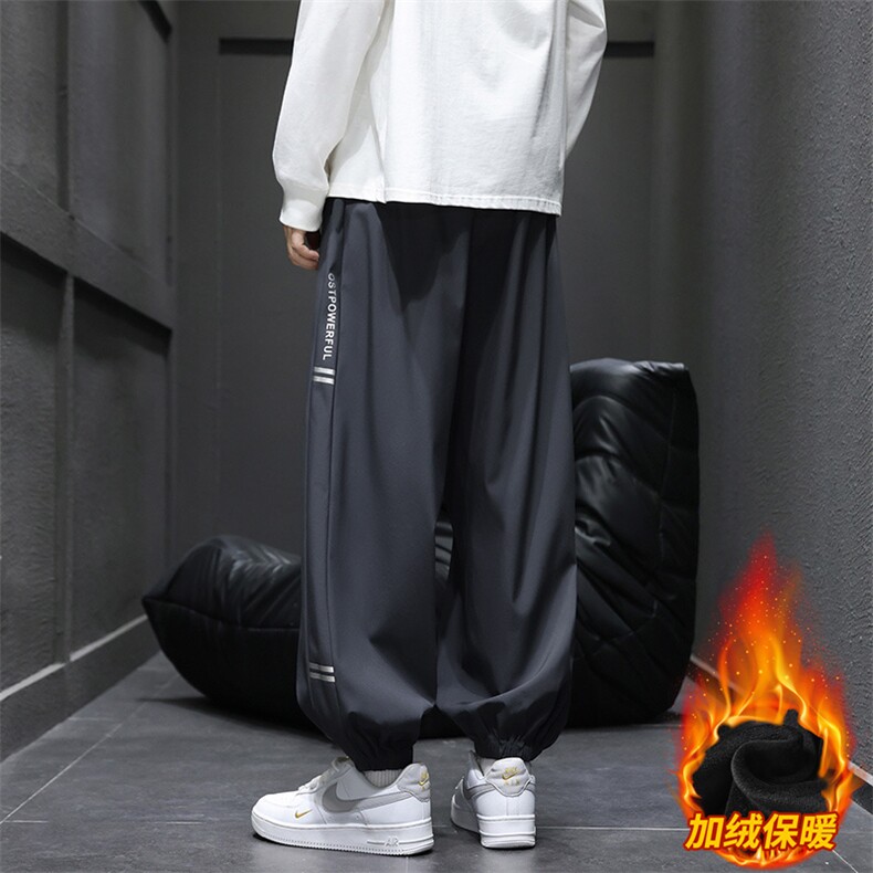 2025新款裤子男冬季加绒宽松大码束脚青少年运动裤JR29093-特P32,女装休闲裤,星座610（原A335）