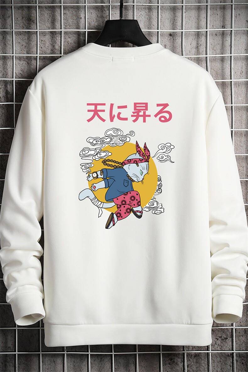 T4012-P25加绒款-P35简约帅气百搭长袖t恤男大码胖子卫衣网格,男装卫衣,电商A040A