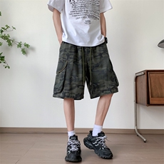 迷彩工装短裤男款hiphop五分裤高街潮牌休闲中裤D0636-P48，男装牛仔裤，星座308B-2
