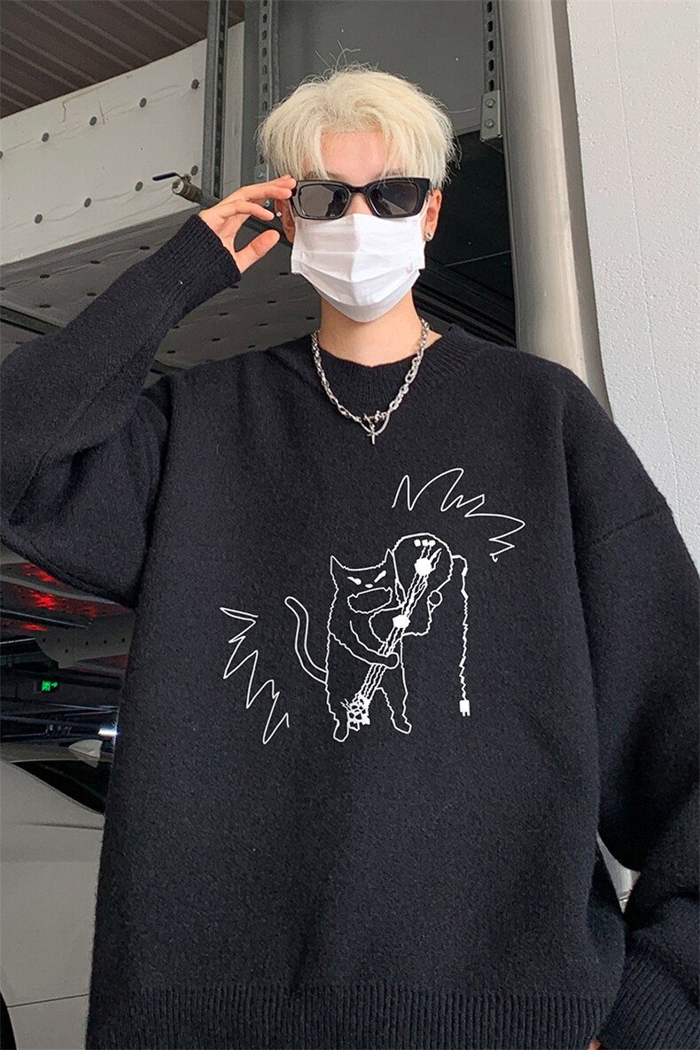 高质量！秋冬季半高领毛衣男加绒加厚线衣男针织衫男MY234-特p38,男装针织衫/毛衣,电商B367