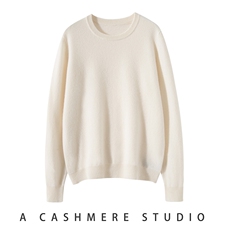 2025年秋季时尚百搭通勤简约休闲圆领羊绒衫，女装羊绒衫，轻暖羊绒