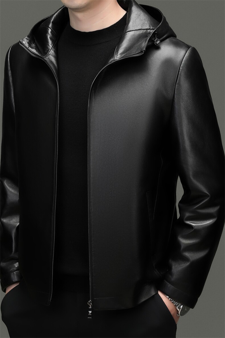 BG-T2515冬季男士海宁真皮羽绒服绵羊皮夹克鸭绒内胆百搭外套,男装夹克,电商B360A（原721A）