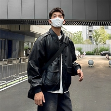 网图现货加厚加棉皮衣飞行员外套1209-1-JK19-P90主推可谈，男装夹克，星座1209-1
