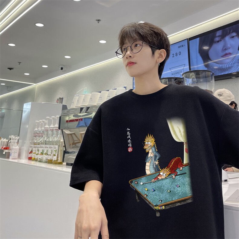 量大优 供视频  华夫格短袖T恤半袖男 HDX522-特P18图片