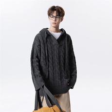 美式针织衫慵懒风毛衣D309B-MY01-P75128，男装针织衫/毛衣，电商D309B