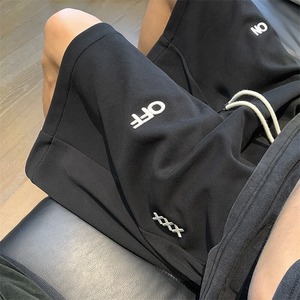 2025夏季新款立体字母绣花短裤大码  M~4XL XZ604-DK807-P35控48图片