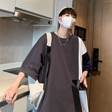 C336-P302024夏季新款潮流圆领短袖T恤男日系百搭宽松上衣现货，男装T恤，星座512-6