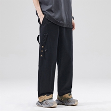 2025春夏新款直脚裤口小众垂坠感休闲裤男女款舒适百搭DY5023-P77，男装休闲裤，电商A178-1