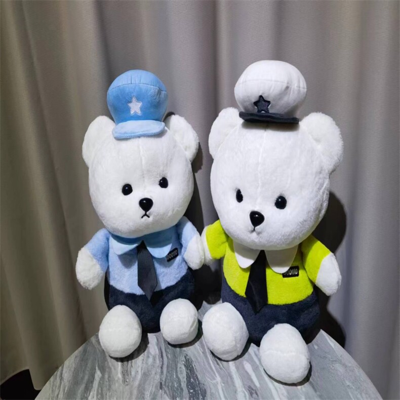 警察小熊，亿卡萌毛绒玩具