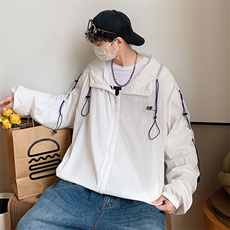 夏季薄款设计感小众连帽防晒衣男士外套休闲百搭上衣W3457-P36，男装夹克，星座512-2