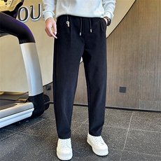 加绒加厚裤子男秋冬季2025新款百搭休闲裤C317-65323-P78，男装卫衣，电商C317