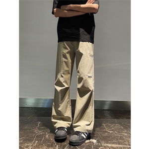 美式复古薄款冰丝休闲裤直筒修身速干伞兵裤8 XZ502-K759-P55控79图片