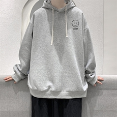 WY2072-P35纯棉连帽卫衣男大码运动帽衫宽松薄外套男，男装卫衣，电商A040