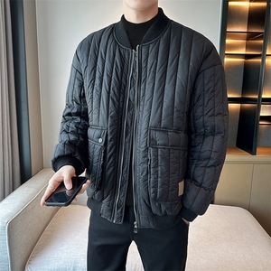 直播冬新款棉衣羽绒棉男潮牌男加厚棉服港风宽松外套MY5056图片