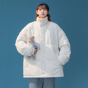 中性风2023冬季男女同款纯色立领棉衣百搭时尚棉服外套MY100特P78图片