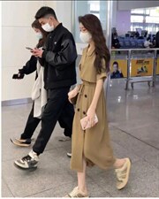 夏季新款欧范假两件洋气连衣裙，女装连衣裙，L·H·X