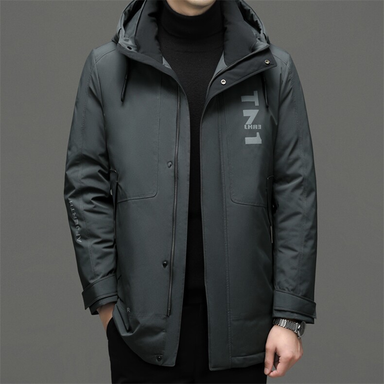 DF22633钱塘2020-2中年男士冬季厚款时尚休闲有帽羽绒服P280,男装羽绒服,钱塘207-2