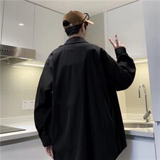 长袖衬衫男港风日系春季韩版潮流帅气衬衣CS22P35，男装衬衫，星座1116-2