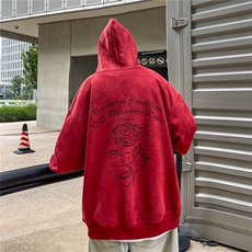 23/秋季360G麂皮绒烧花宽松休闲连帽卫衣JWY252-P55控78，男装夹克，电商B370