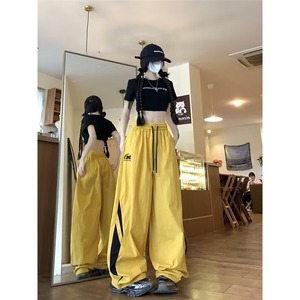 W270-P42 夏季薄款美式机能冲锋裤速干宽松直筒阔腿休闲长裤图片