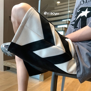 XZ616 夏季新款抖音品质麂皮绒休闲短裤 TY835 P45控58图片