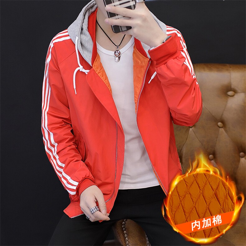【】A003-927G-P65男士连帽休闲加绒夹克外套常熟,男装夹克,电商A003